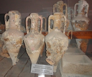 Example of earlier amphorae in Shipwreck Museum, Kyrenia Castle, Cyprus, 292 BC